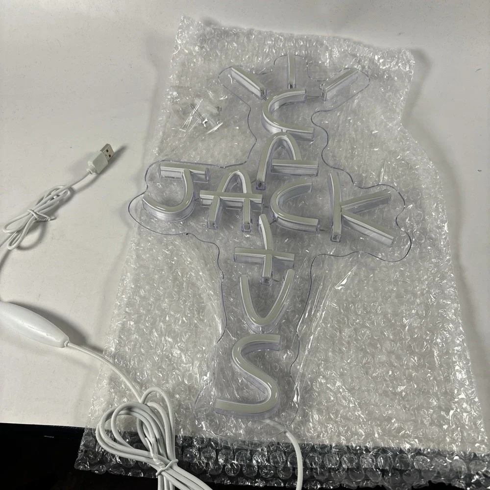 Neon Sign: Cactus Jack, LED Light for Home Bar, Party Decor